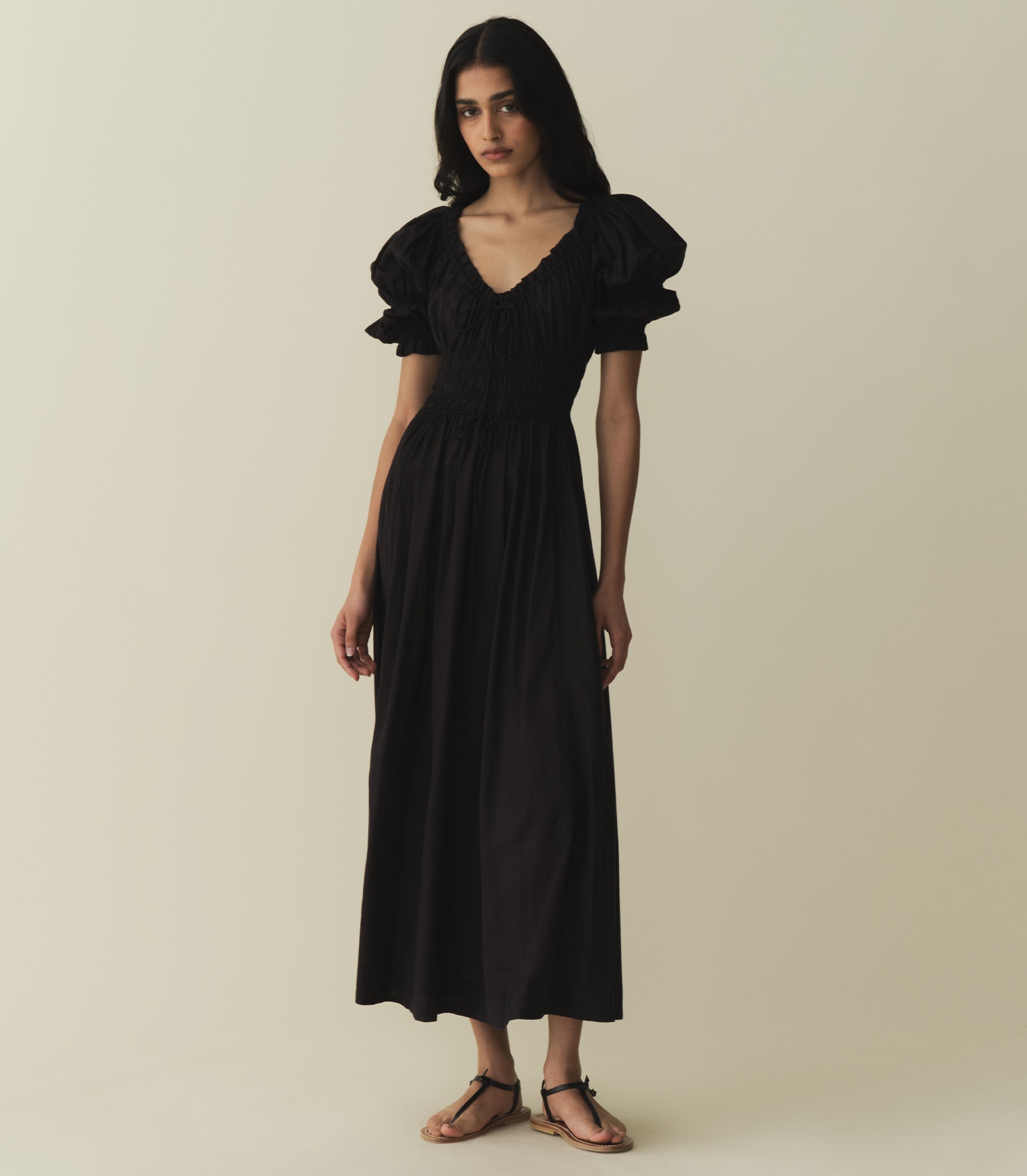 ISCHIA DRESS -- BLACK