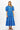 Puff Sleeve Maxi- Matrix Blue